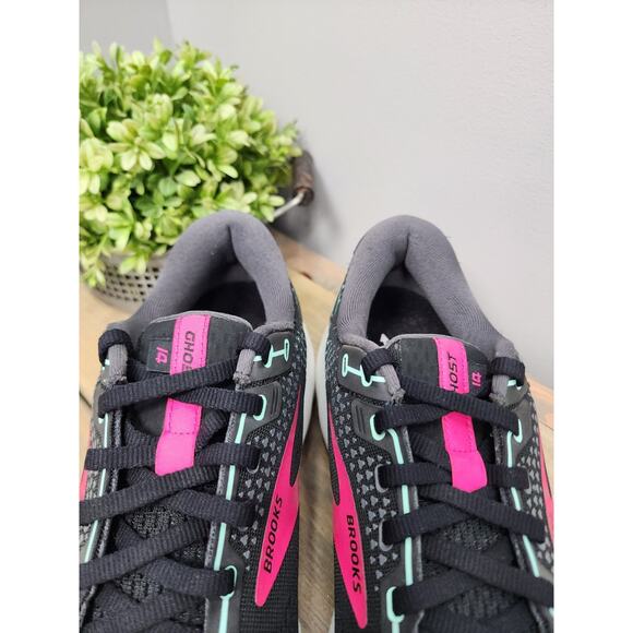 Brooks Ghost 14 Women's Size 11 B (Medium) Running Shoes Black Pink - Picture 3 of 12